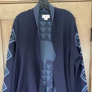 Ariat Navy and Blue Patterned Women's Sweater